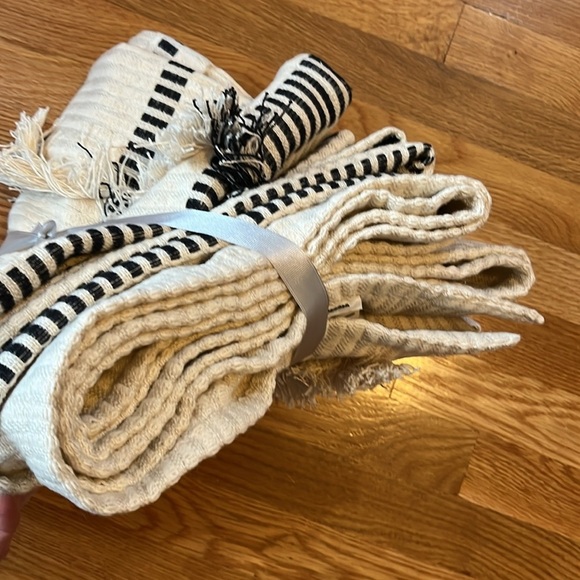 Anthropologie Pieced Stripe Cotton Blend Woven Curtain NWT - Picture 8 of 12